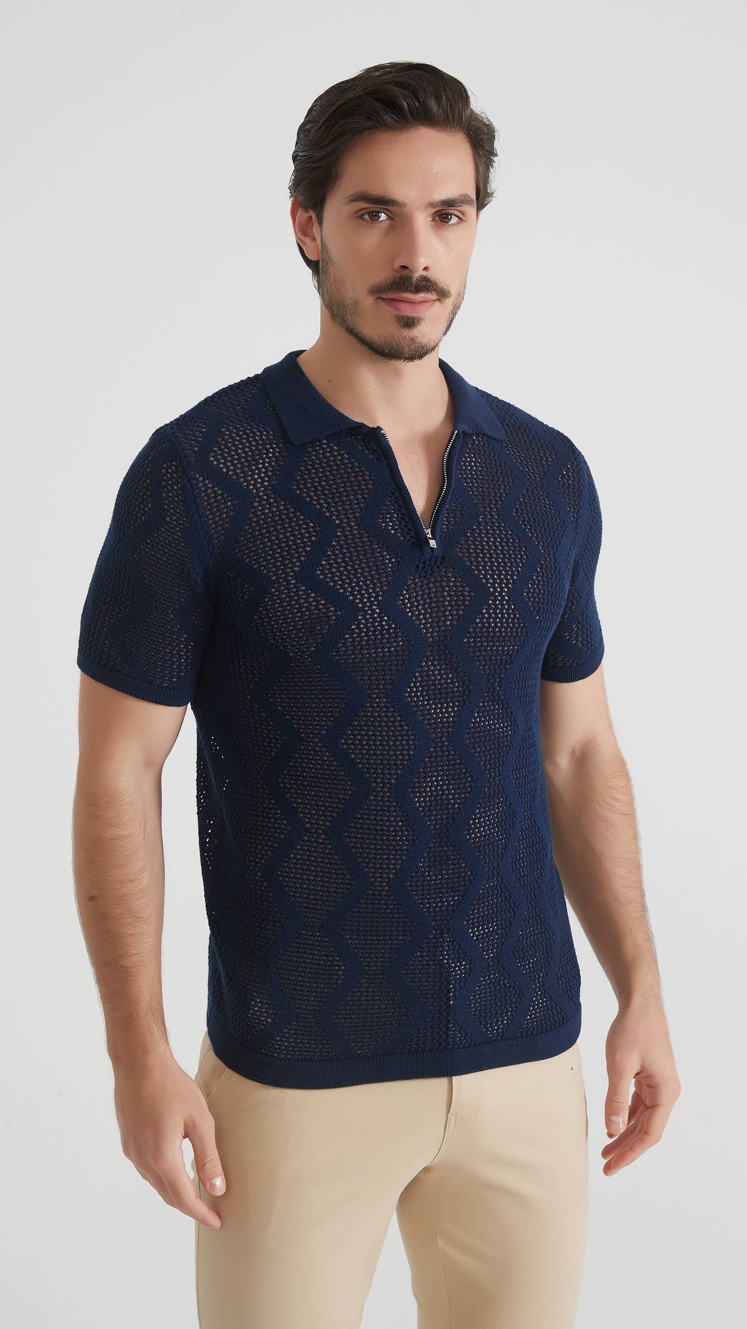 Yves Enzo - Wholesale Polo - Men's - Polo 100% coton - Navy0