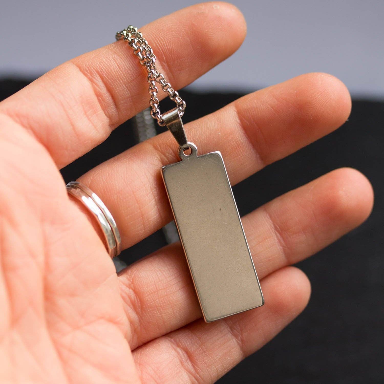 Pavlysh s.r.o. - Wholesale Pendant/Charm Necklace - Circuit board necklace, small rectangle5