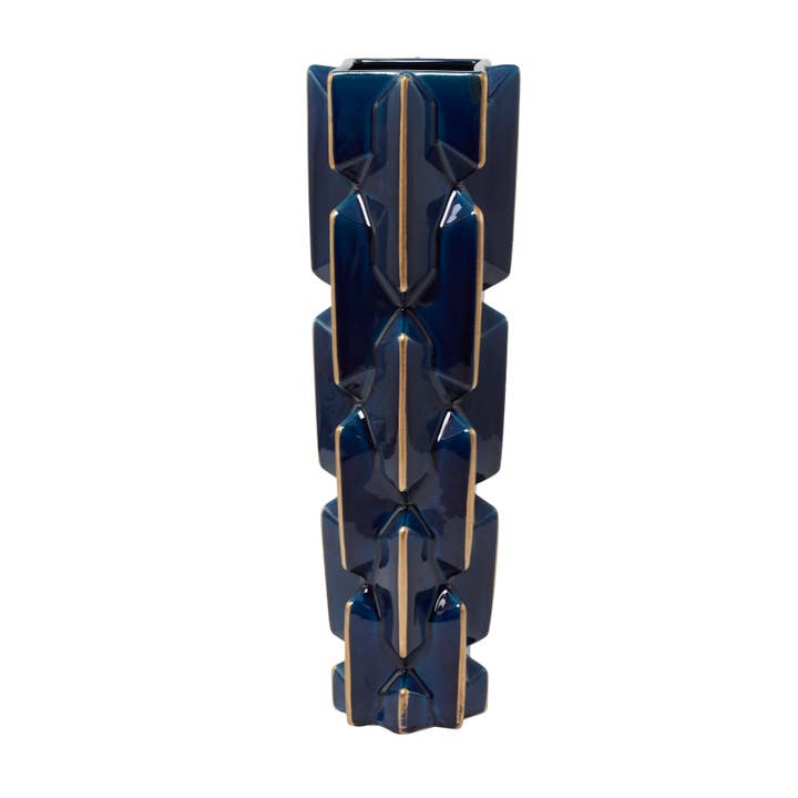 UMA Home Decor - Wholesale Vase - Modern Teal Ceramic Vase