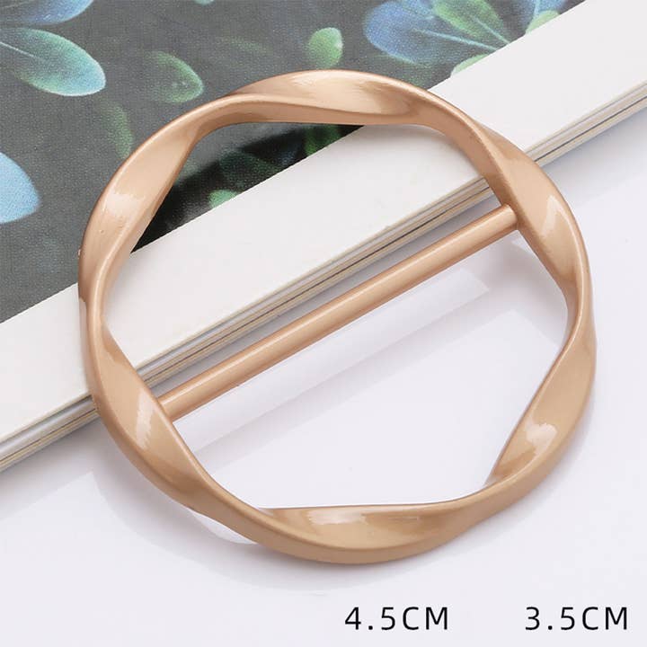 ACCITY - Wholesale Scarf Clip - Women's - METAL RING SIMPLE SCARF RING WITH NO UPKEEP_CWMM2162