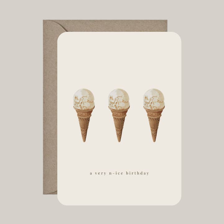 Card with envelope | a very n-ice birthday for wholesale by De Papierboetiek