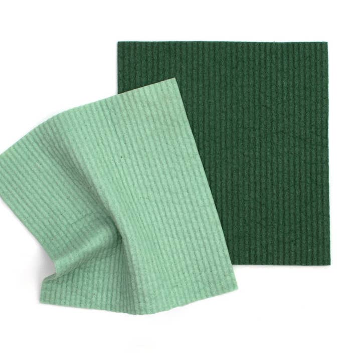 Organic Dyed Sponge Cloths - Forest Set for wholesale by Urban Greens