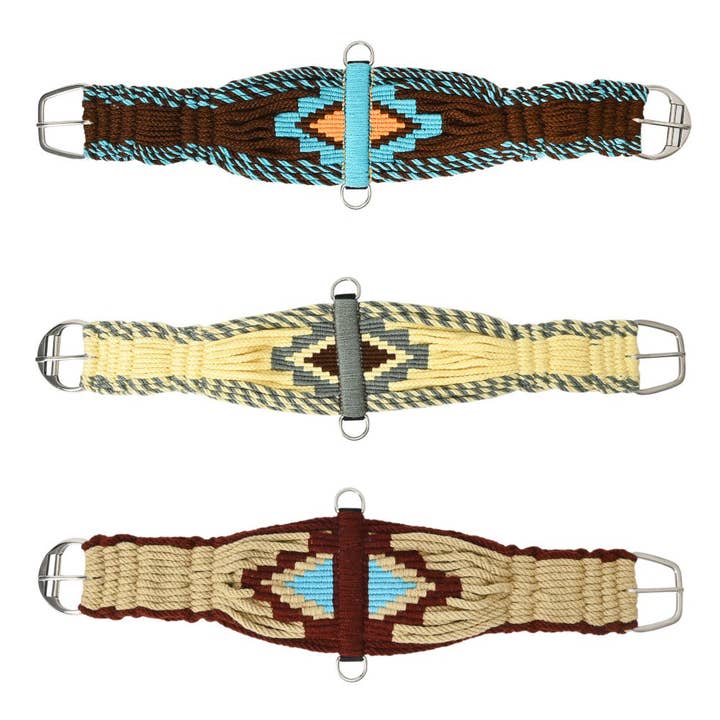 HILASON - Wholesale Horseback Riding Gear - 36" HILASON Western Horse Wool Rope Girth Turquoise
