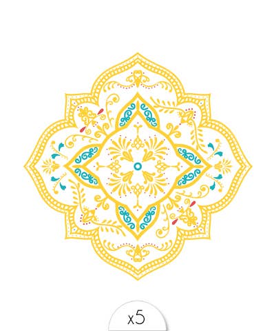 Sioou - Wholesale Tijdelijke tattoo - Azulejos mandala0