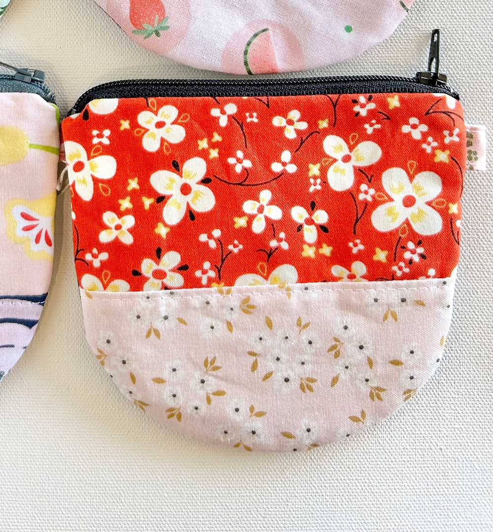 edeenut - Wholesale Coin Purse - Women's - Eco fabric scrap Mix. ROUND ZIPPER BAG Coin Purse Wallet3