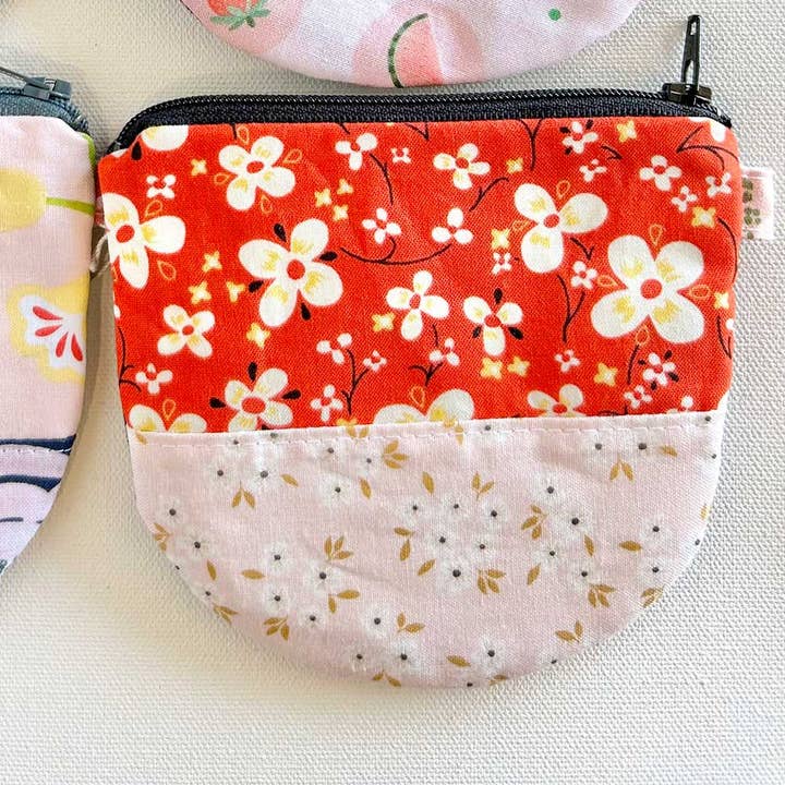 edeenut - Wholesale Coin Purse - Women's - Eco fabric scrap Mix. ROUND ZIPPER BAG Coin Purse Wallet3