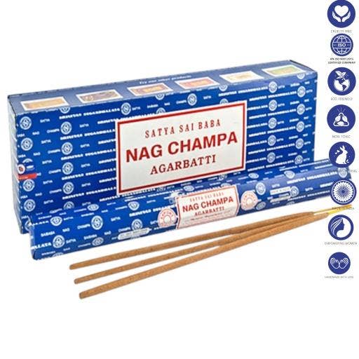 Satya Nag Champa 50G Long Incense Sticks 16``-035 for wholesale by International Gifts Ltd.