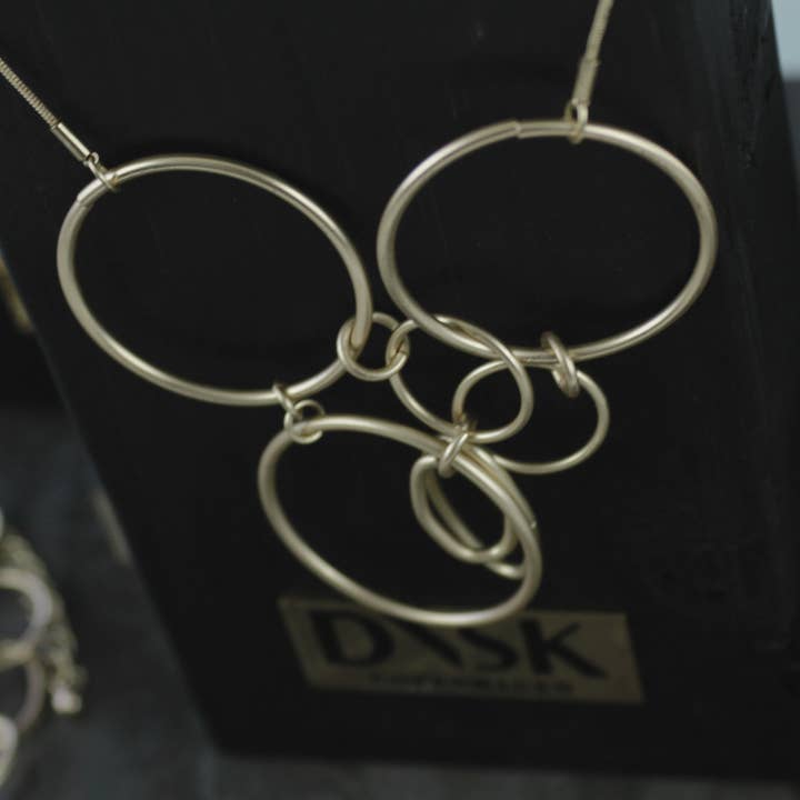 Dansk Copenhagen - Wholesale Pendant/Charm Necklace - Tempeste IN:STORE Short Statement Necklace Gold Plating2