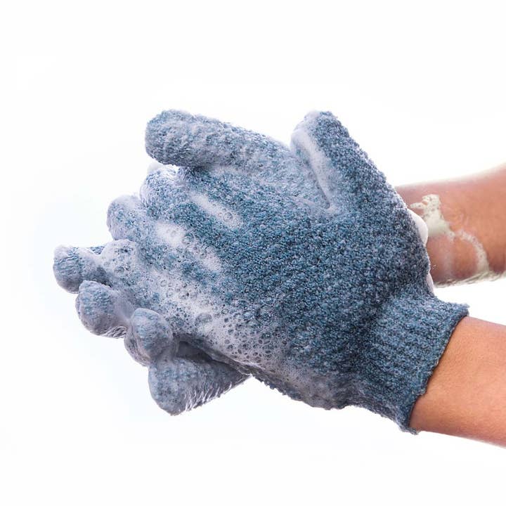 Beauty By Earth - Wholesale Exfoliating Gloves/Mitts - Exfoliating Shower Gloves - (Pack of 4 Gloves)2