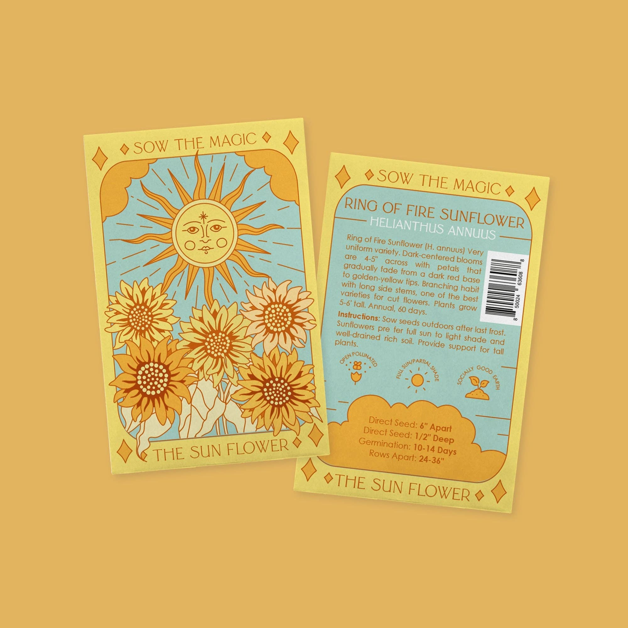 Sow the Magic - Wholesale Plant Seeds - The Sunflower Mix Tarot Seed Packet4