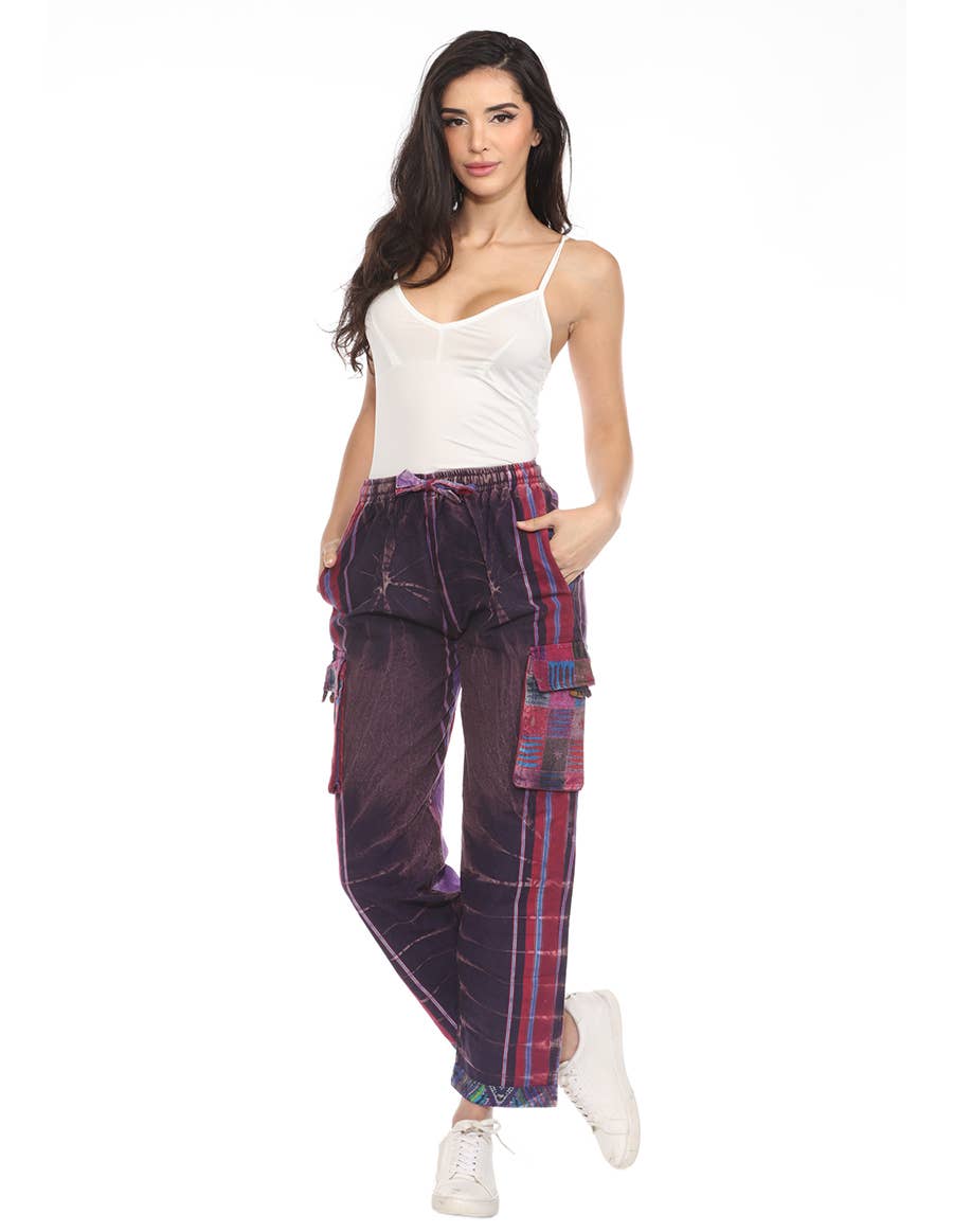 The Collection Royal / Royal Handicrafts - Vendita all'ingrosso Pantalone - Donna - Pantaloni Hippie Boho Hippie in cotone Stonewash9