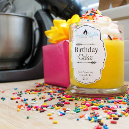 Birthday Cake for wholesale by Serene Nights Candle Co.