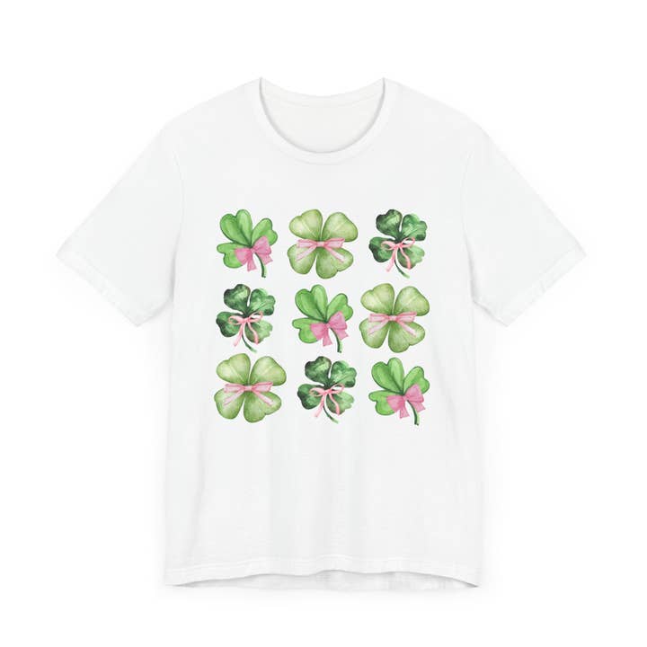 Clover Bow Coquette Tee for wholesale by M2B Designs