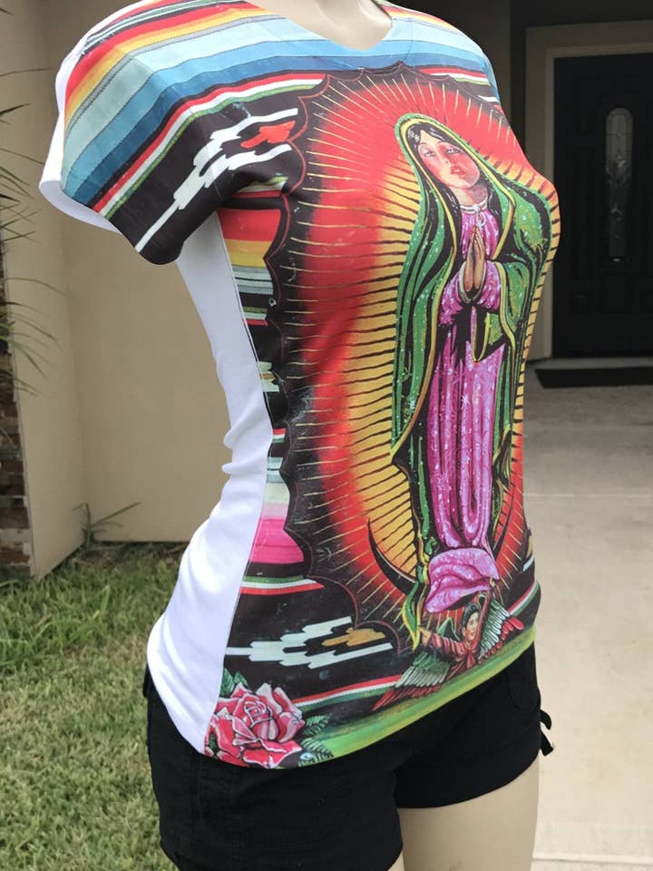 Cielito Lindo - Vente T-shirt sérigraphié – femme - Tee-shirt Vierge de Guadalupe4
