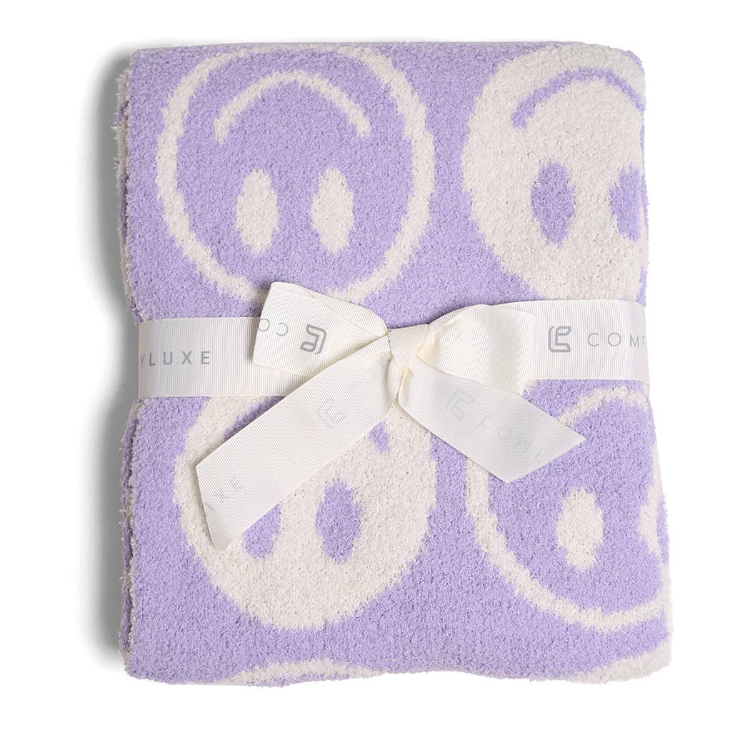 Fashion City – Engroshandel Sengetæppe - Børn og baby – Gentagne Happy Face Pattern Kids Throw Blanket18