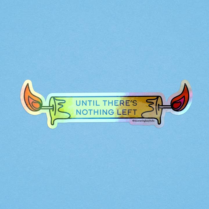 Recovering Lazyholic - Wholesale Sticker - Burnt Ends Sticker