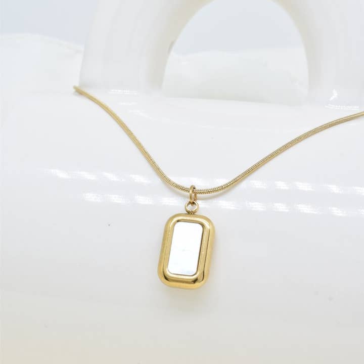 Stainless steel necklace - BJ210276OR for wholesale by Kapyco