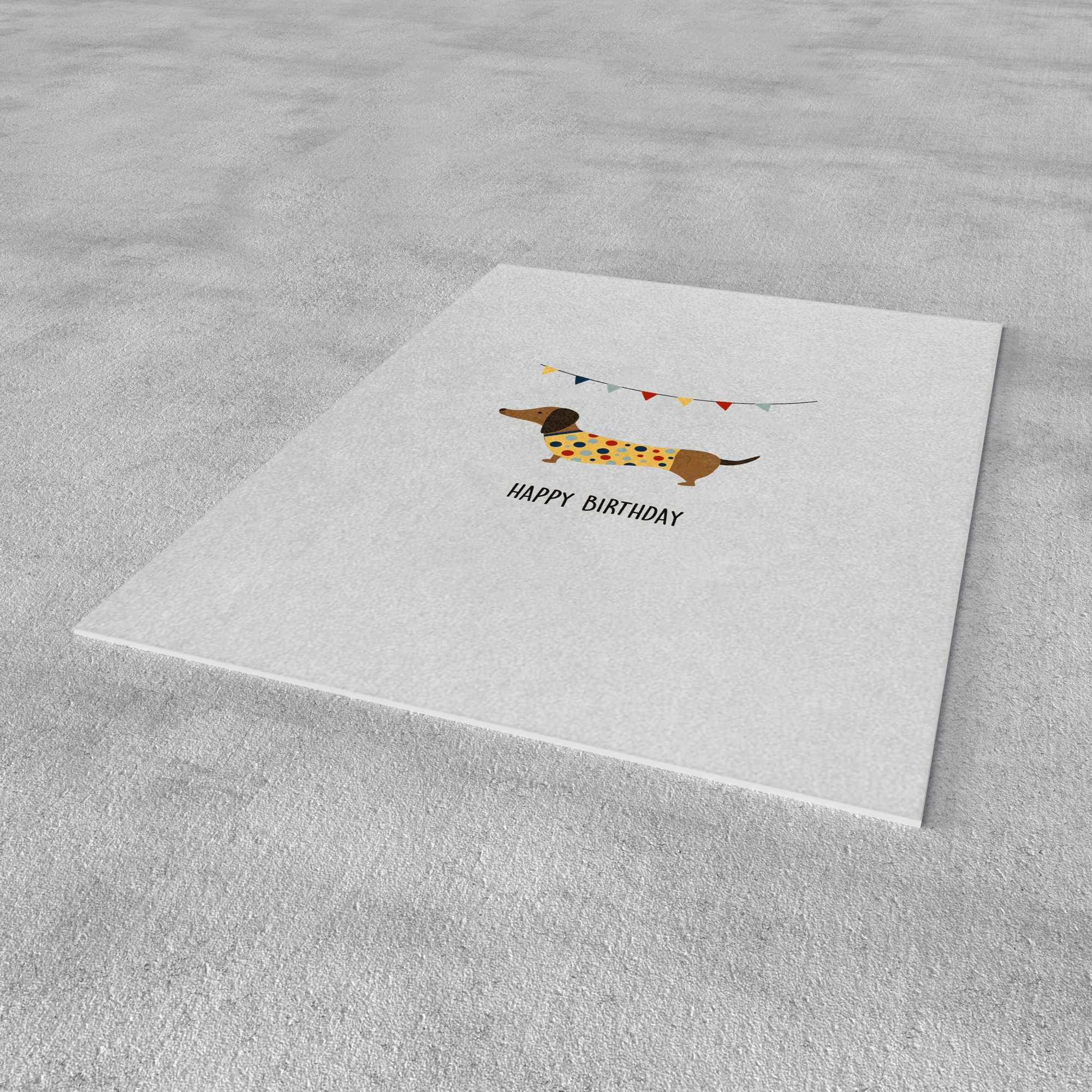 Naturbedacht - Vendita all'ingrosso Biglietti di auguri - Biglietto di compleanno Bassotto - N. 212