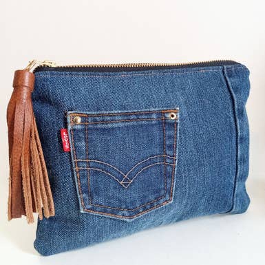 NKHenry - Wholesale Clutch Bag - Women's - DENIM CLUTCH