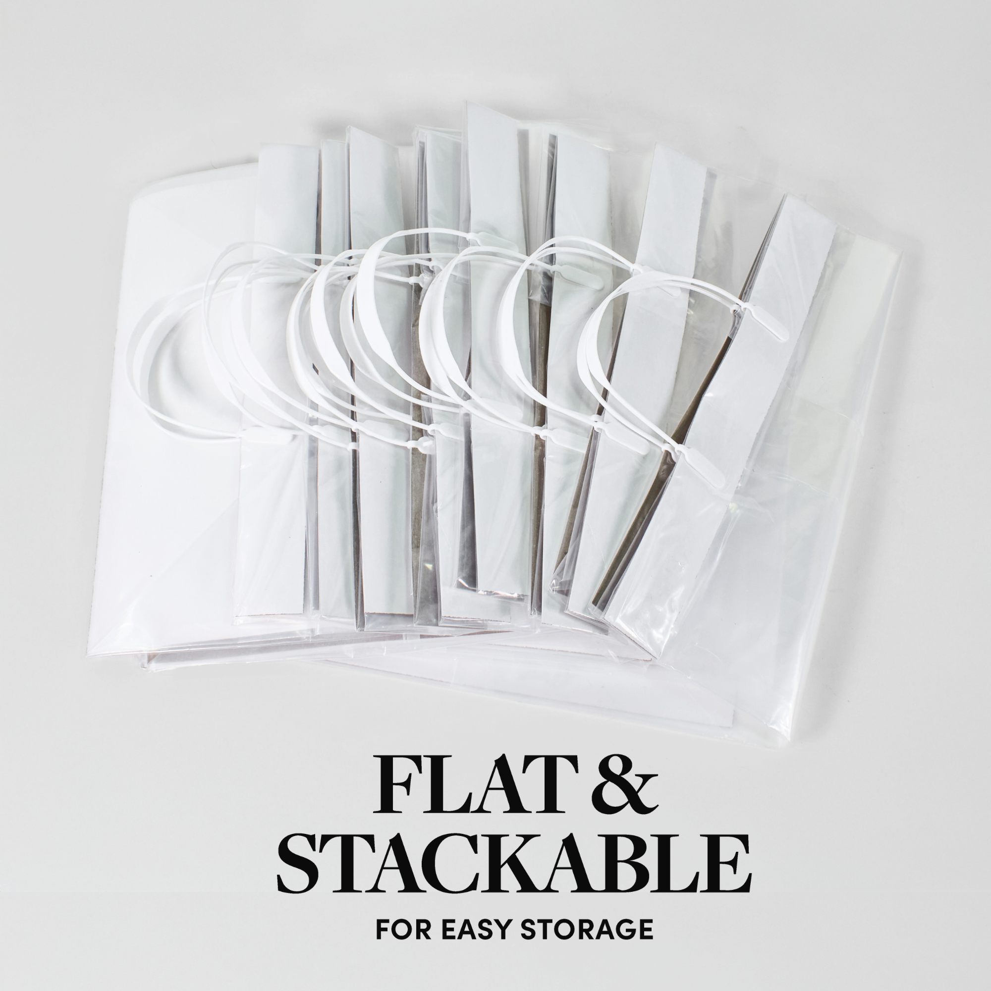 Jacobson - Wholesale Gift Bag - 100PK - Clear Plastic Carry Out Bags - Floral Supplies3