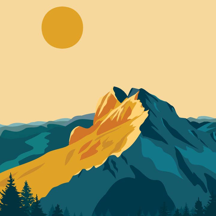 Ivivid Design - Vente Affiche d'art - Mont Tantalus - Canada3