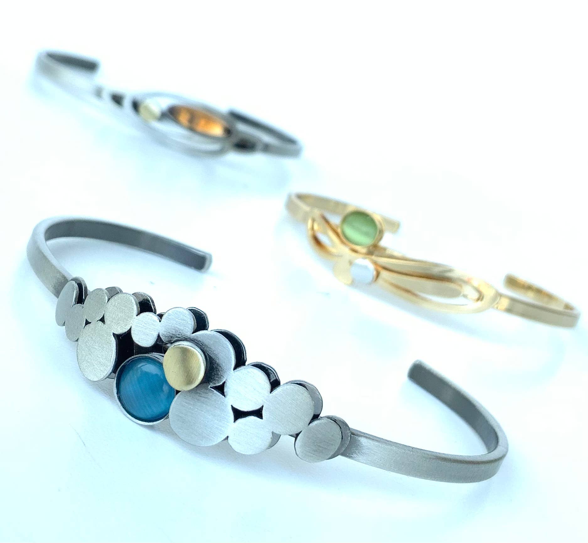 Christophe Poly / Crono Design - Vente Bracelet manchette - BRACELETS (L) - Bracelet Manchette Fin Taille 1&2 Tous Deux Ajustables15