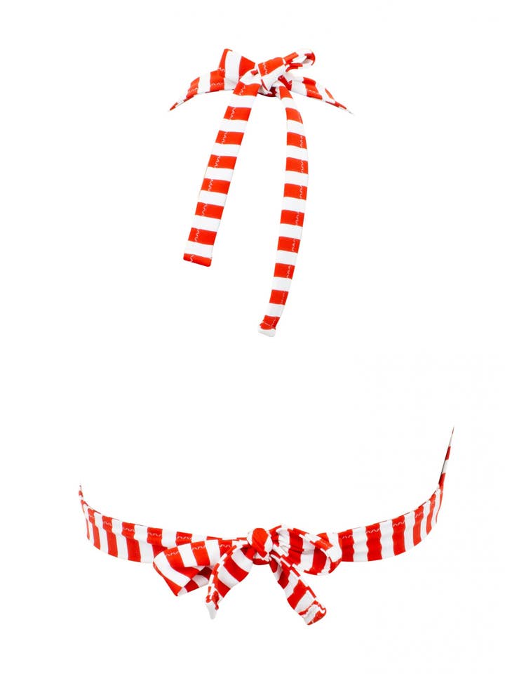 Triangle Halter Top ISABELLA Red for wholesale by Pez D'Or