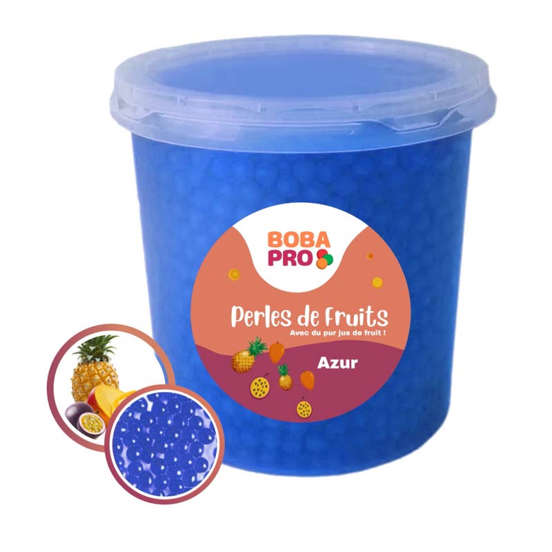 Bobapro - Wholesale Cocktail Mix/Syrup - Fruit beads for BUBBLE TEA - Popping Boba - 4 x 3,2kg1