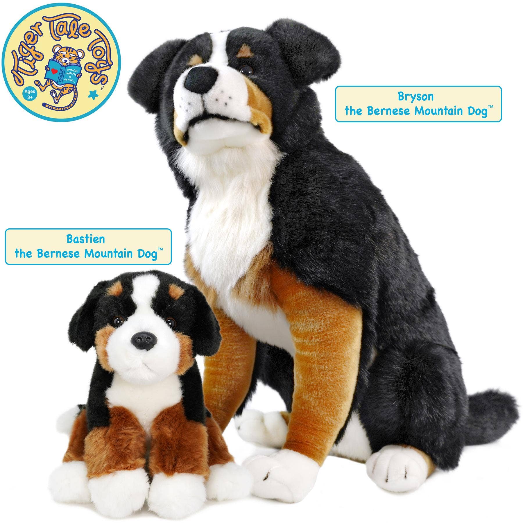 VIAHART Toy Co. - Wholesale Stuffed/Plush Toy - Kids & Baby - Bastien The Bernese Mountain Dog | 13 Inch Stuffed Animal Plush4