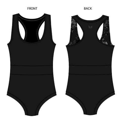 Maillot Black Rose por atacado de Sugar Lulu