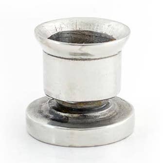 Pewter Taper Candle Holder - Small Silver for wholesale by Thumbprint Artifacts