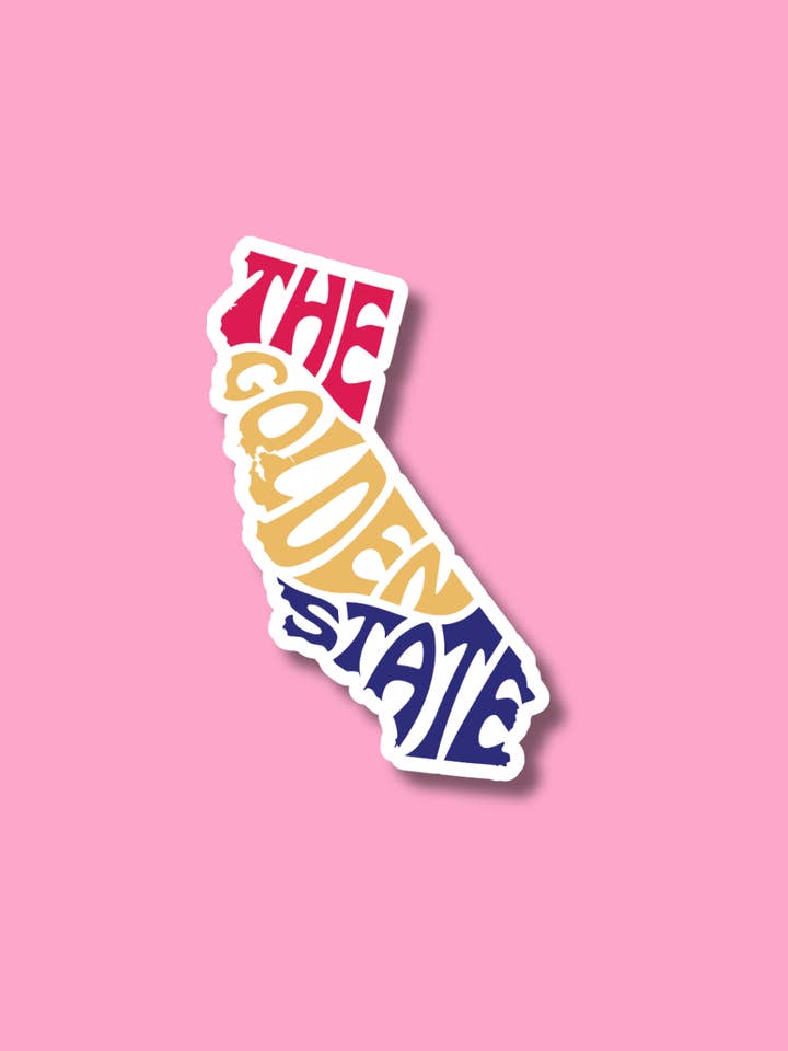 Golden State Sticker, California, West Coast Best Coast for wholesale by ShopSourSweetener