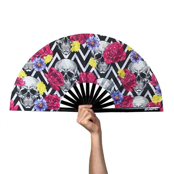 Dirt Squirrel Apparel - Wholesale Gag Gift/Novelty Gift - Dirt Squirrel Flower Skull Fan0