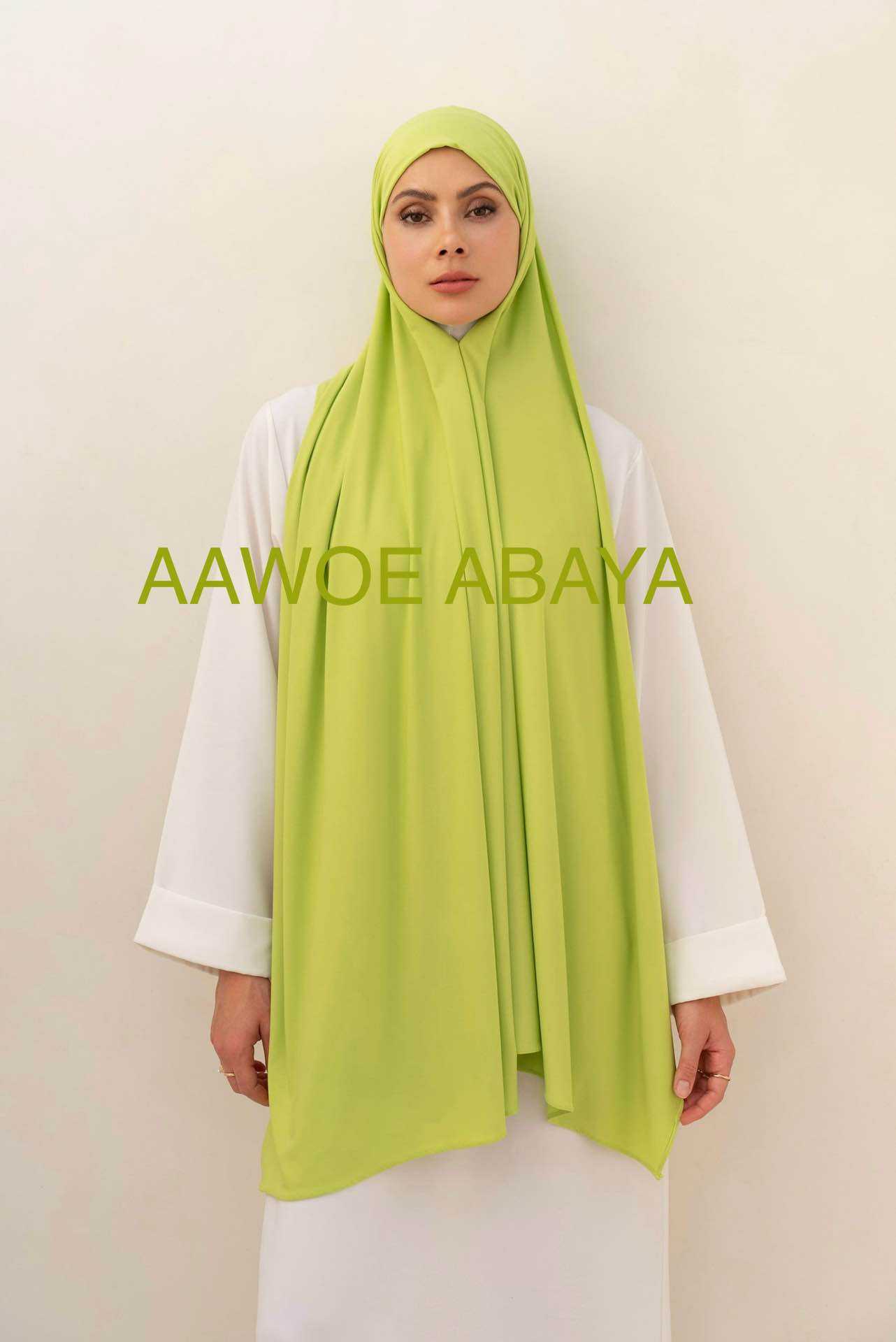 Aawoe Abaya - Wholesale Hijab - Women's - Jersey Rectangle Hijab with Tie - 70x200 cm - 24845