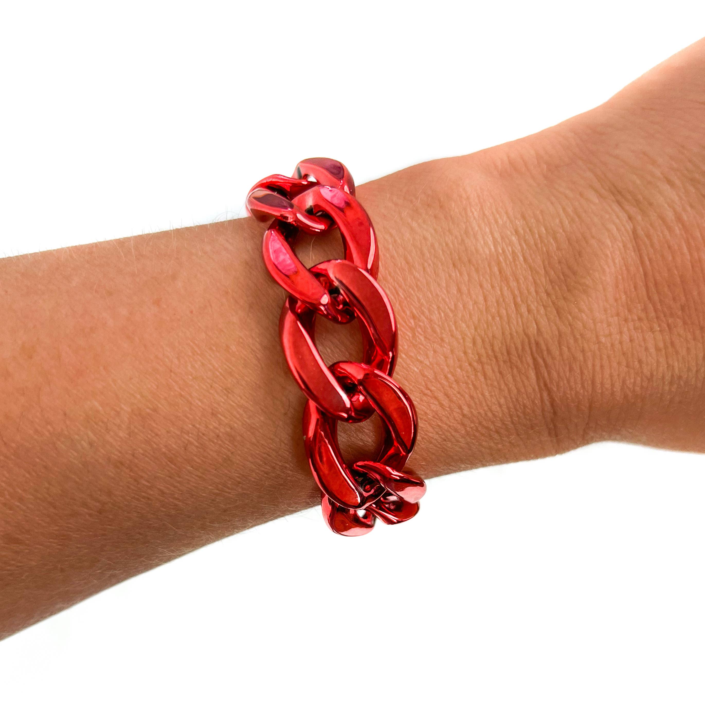 Savvy Bling - Wholesale Link & Chain Bracelet - All Chunky Acrylic Chain Link Bracelet63