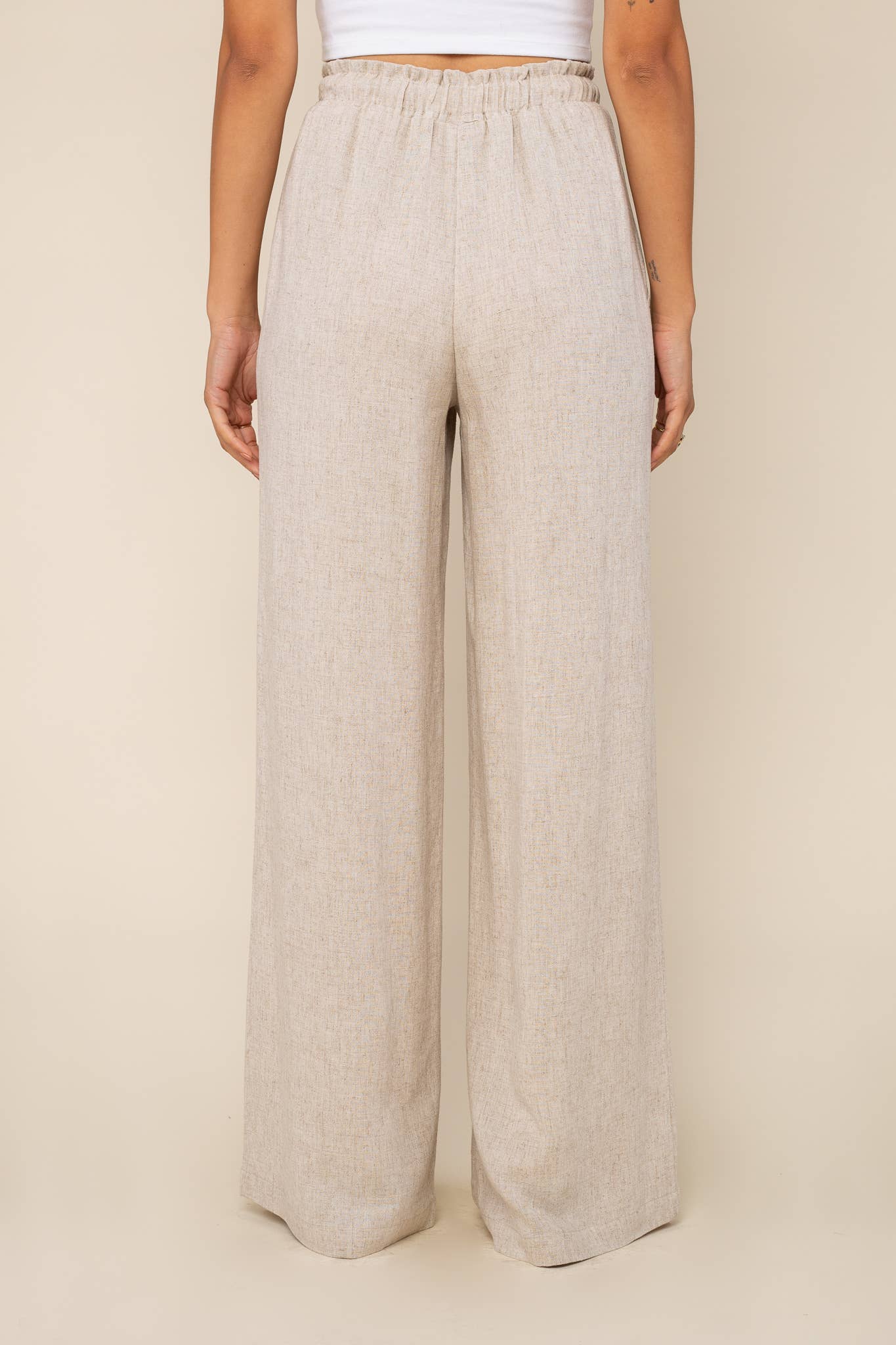 NLT - Wholesale Pants - Women's - Cove Linen Pant | Wide Leg Full Length7