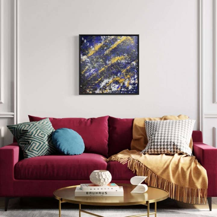 Gold Space - Abstract Art (60cm x 60cm) Original Boxed for wholesale by Jays Acrylics