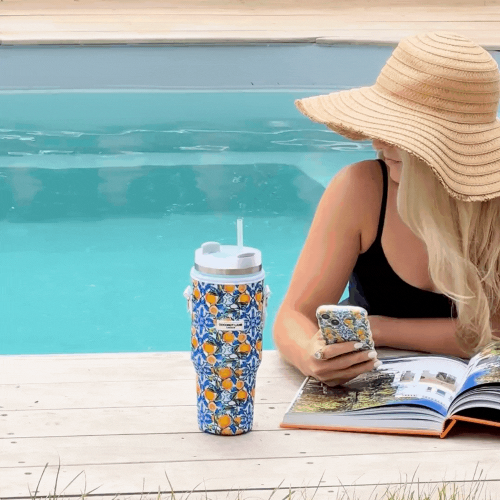 Coconut Lane – Großhandel Thermotasse/-becher – Becher-Tragetasche - Amalfi Lemon7