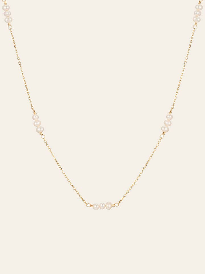 Collier Chaîne Polly Pearl pour la vente par Camellia NYC