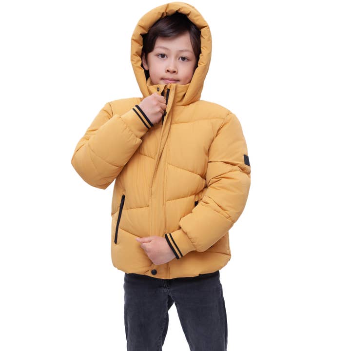 Rokka & Rolla - Wholesale Puffer Jacket - Kids - Boys' Grid Winter Coat Kids' Fleece Lined Jacket26