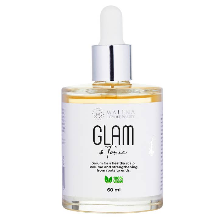 Malina Brazilian Nourishing Hair & Scalp Serum (GLAM)I 2 Oz for wholesale by GLO24K