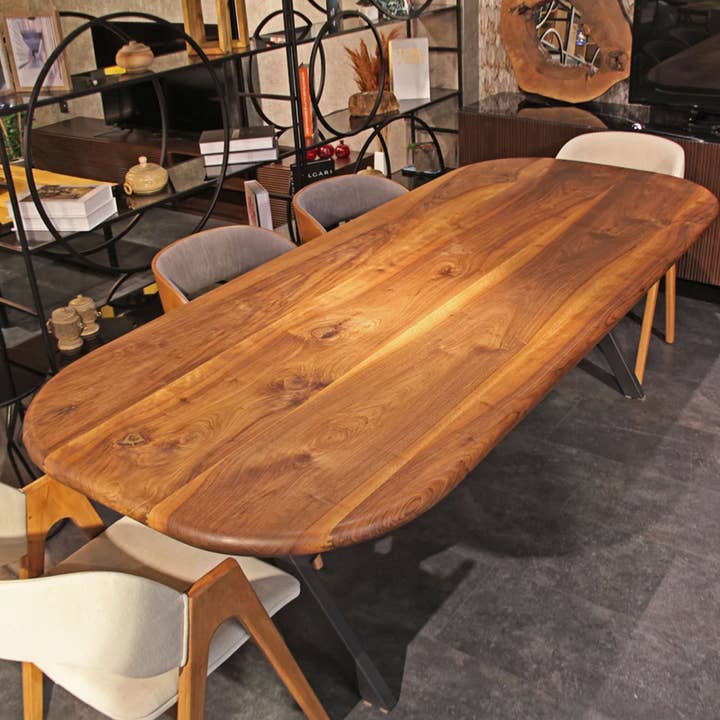 Toledo Wooden Dining Table | Walnut Mid Century Design for wholesale by Tomruque