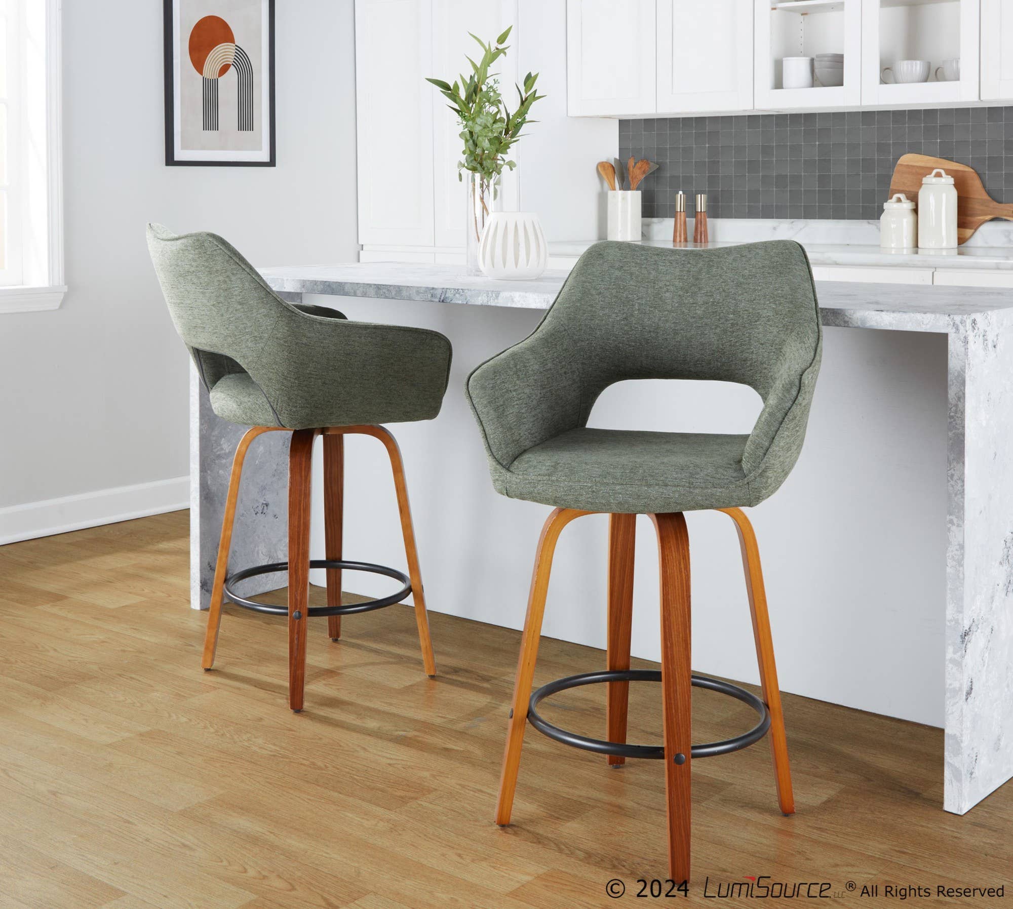 LumiSource and Grandview Gallery - Wholesale Stool - Mustang 26" Fixed-Height Counter Stool - Set of 27