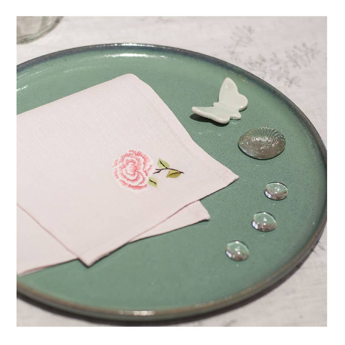 EmbroideryNTA – wholesale Handkerchief – Women's – Beautiful Floral Handkerchief, Linen Handkerchief Embroidery1