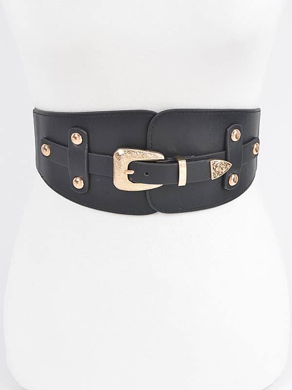 Wide Belt Buckle Elastic Belt for wholesale by Shop Neighbors