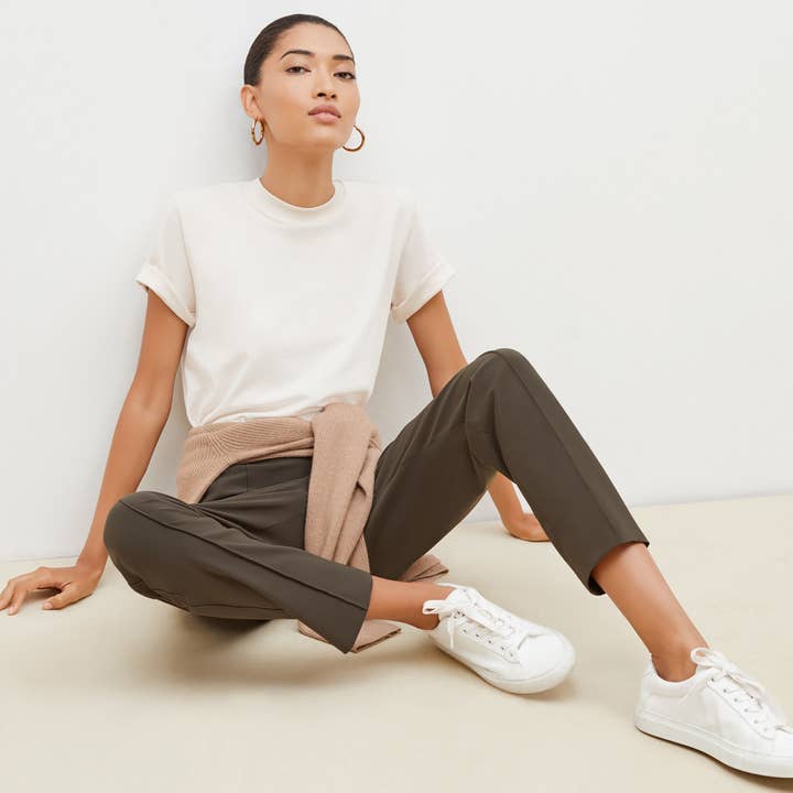 M.M.LaFleur - Wholesale T-Shirt - Women's - Leslie T-Shirt - Organic Pima Cotton :: Ivory