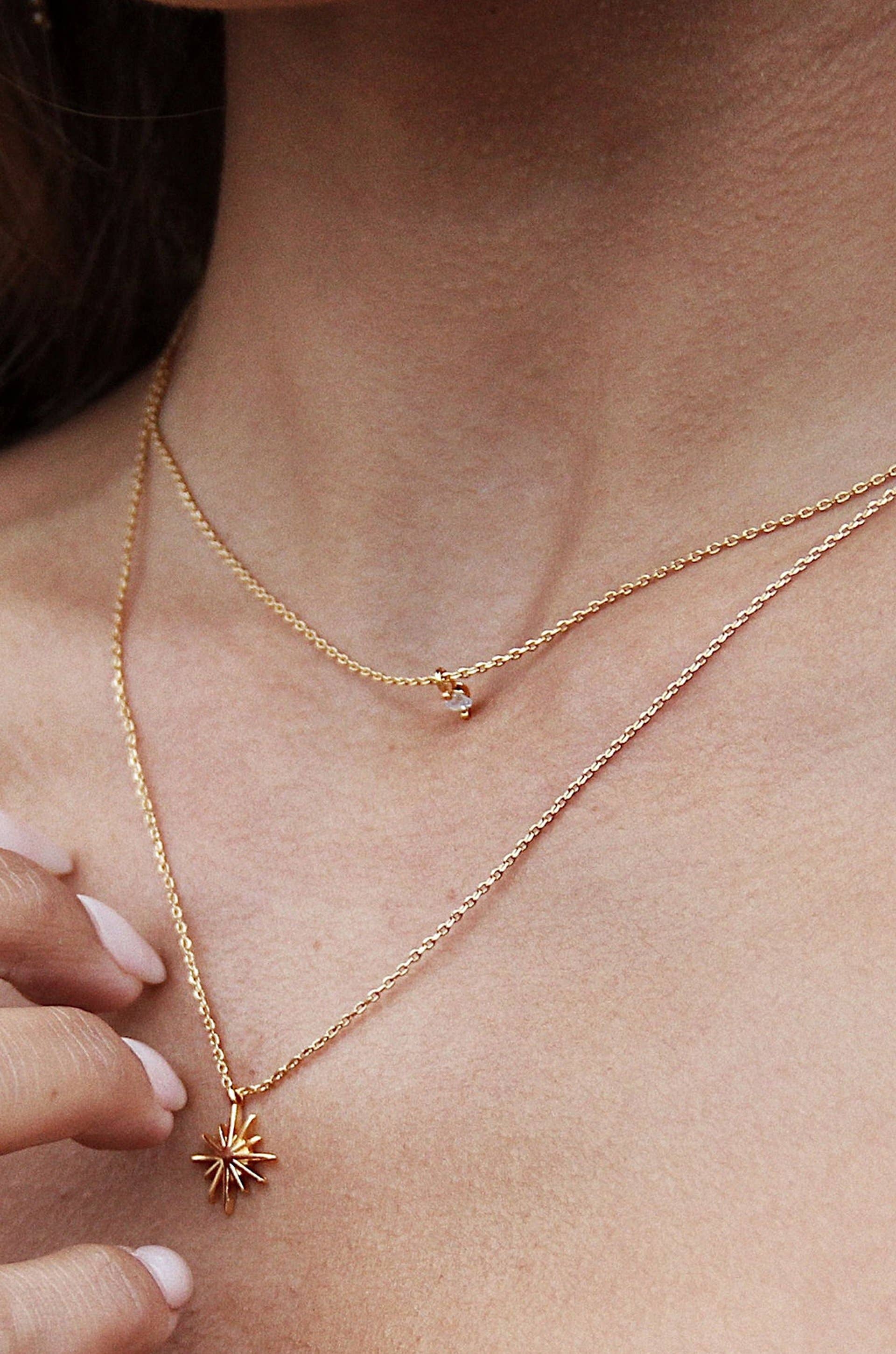 Ettika - Wholesale Pendant/Charm Necklace - Layered Starburst & Crystal Necklace2