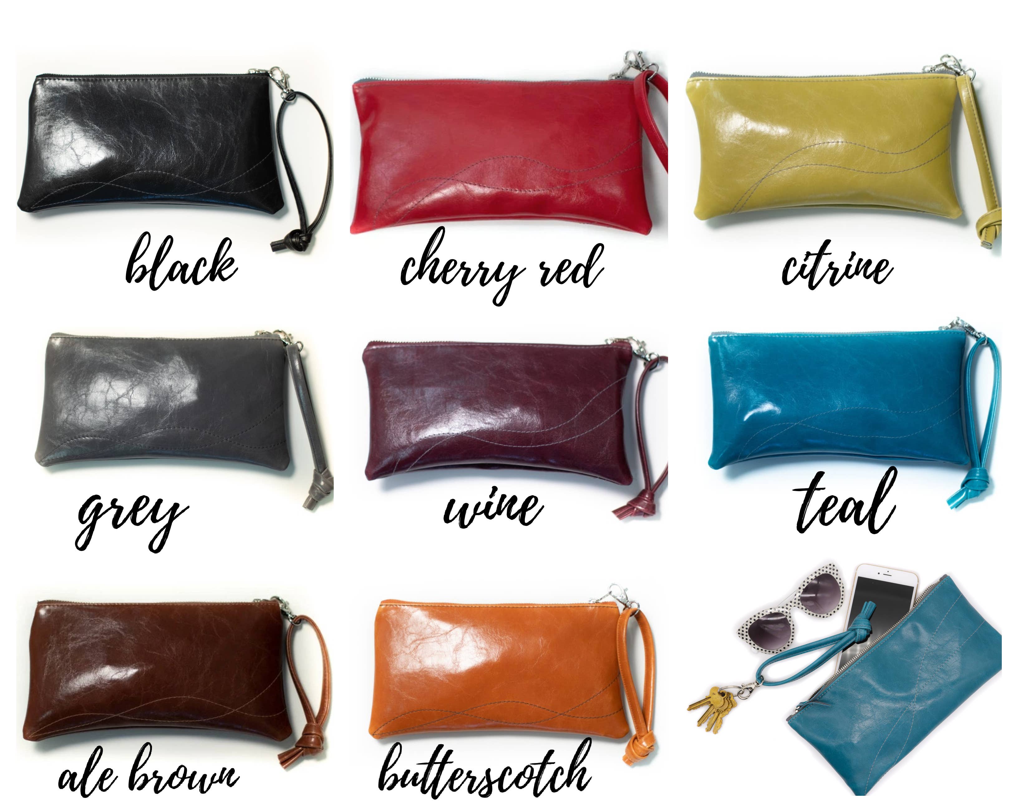 Crystalyn Kae Accessories - Vendita all'ingrosso Pochette - Donna - Grande pochette con cerniera in tela rivestita Valet Clutch4