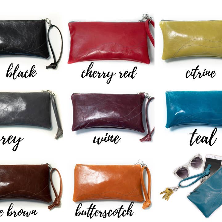 Crystalyn Kae Accessories - Vendita all'ingrosso Pochette - Donna - Grande pochette con cerniera in tela rivestita Valet Clutch4