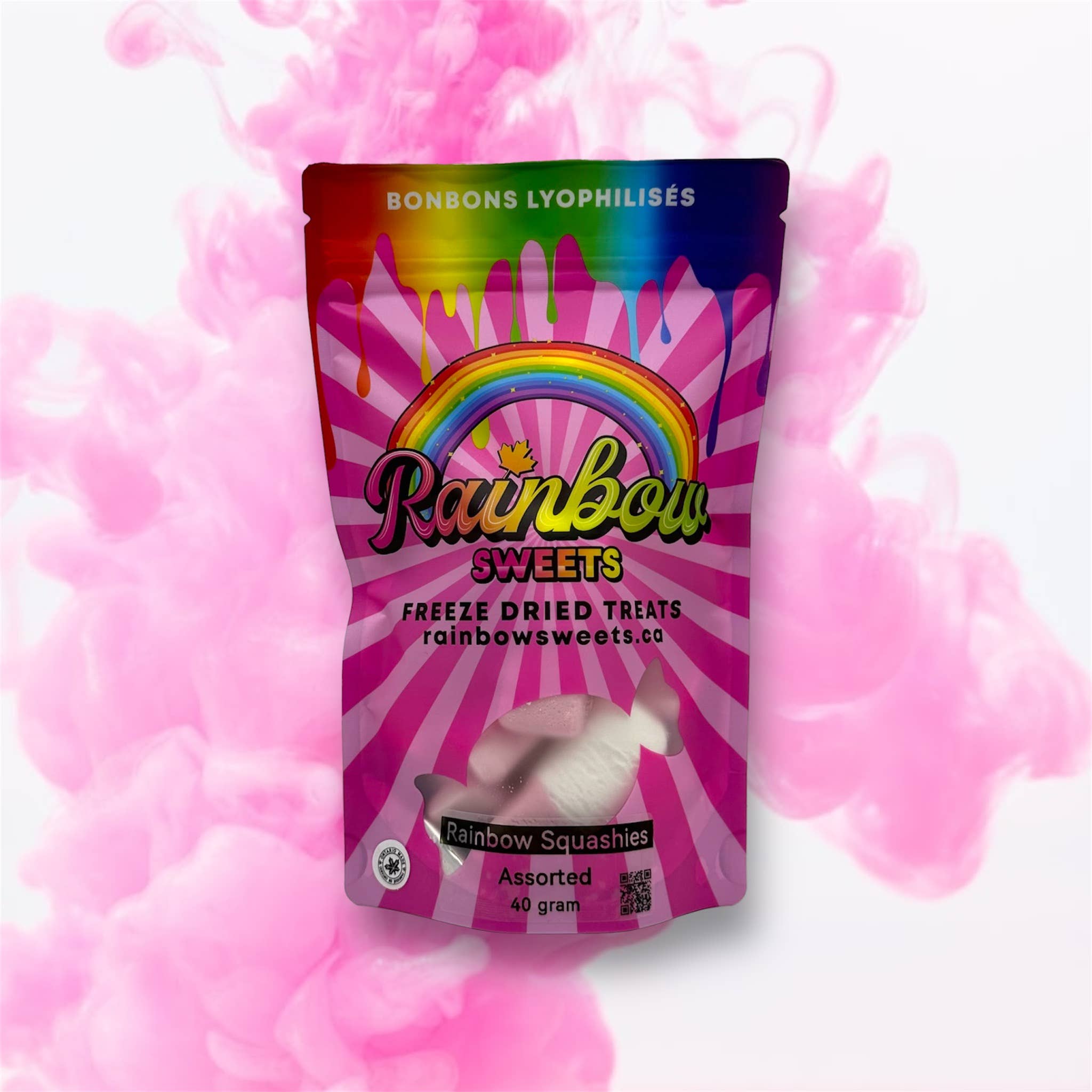Rainbow Sweets - Wholesale Marshmallow - Freeze Dried Rainbow Squashies